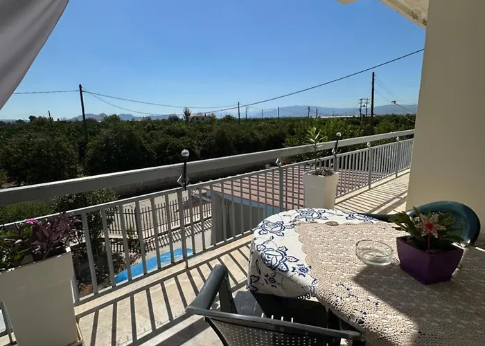 Lidas Golden View-all Around Veranda Lägenhet Nafplion